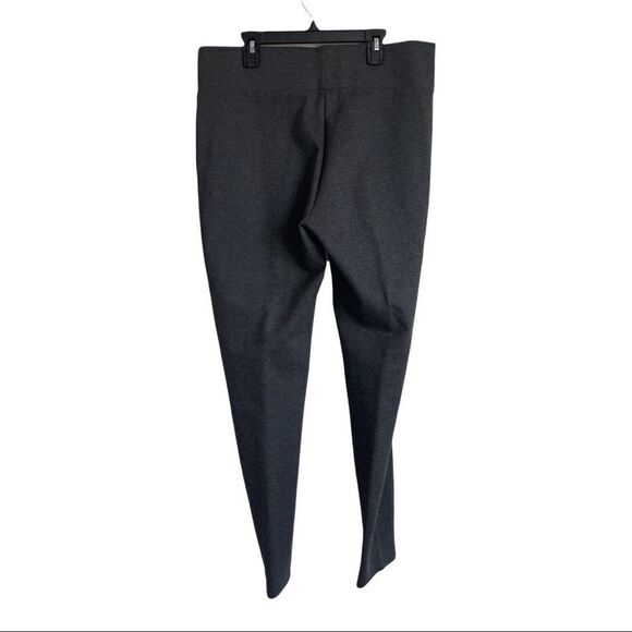 Seven 7 Dark Gray Pintuck Pull On Pants, Straight Leg - Large - Picture 8 of 8